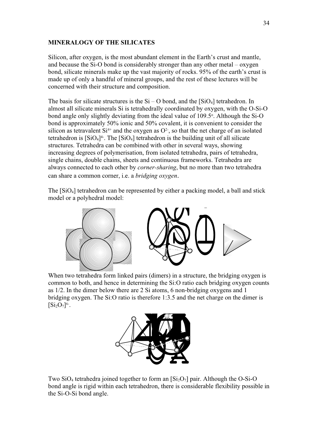 Mineralogy of the Silicates