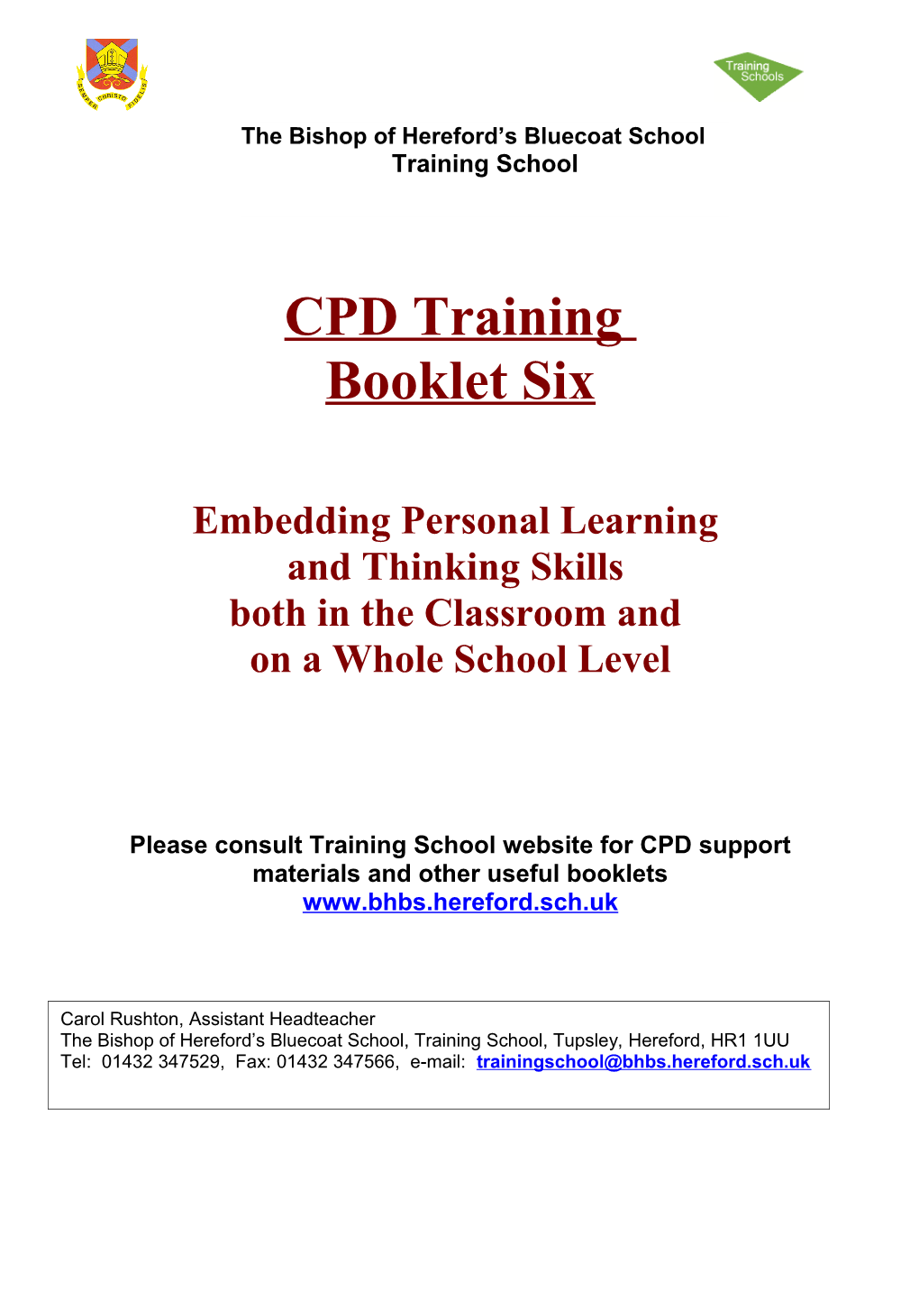CPD Training Booklet Six