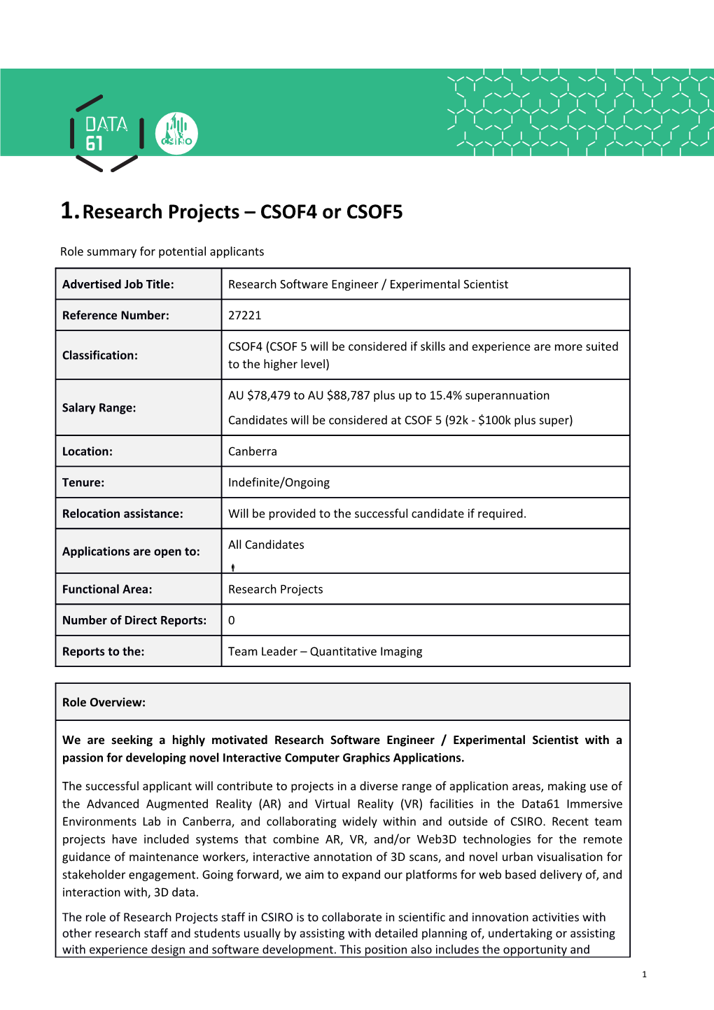 Research Projects CSOF4 Or CSOF5