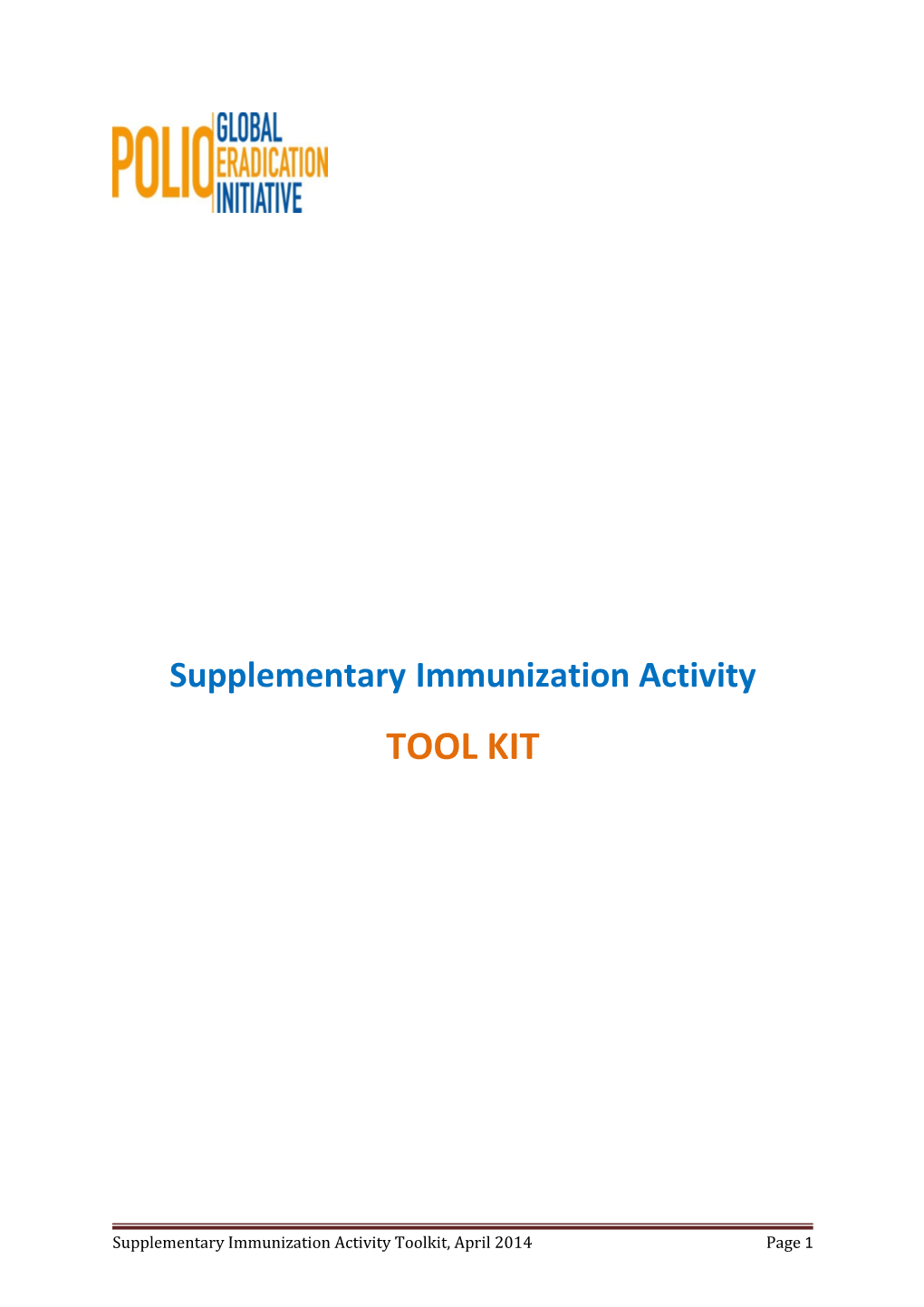 Supplementaryimmunization Activity