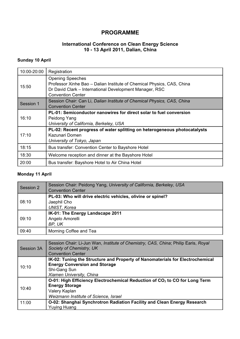 Programme Structure: DNA Damage