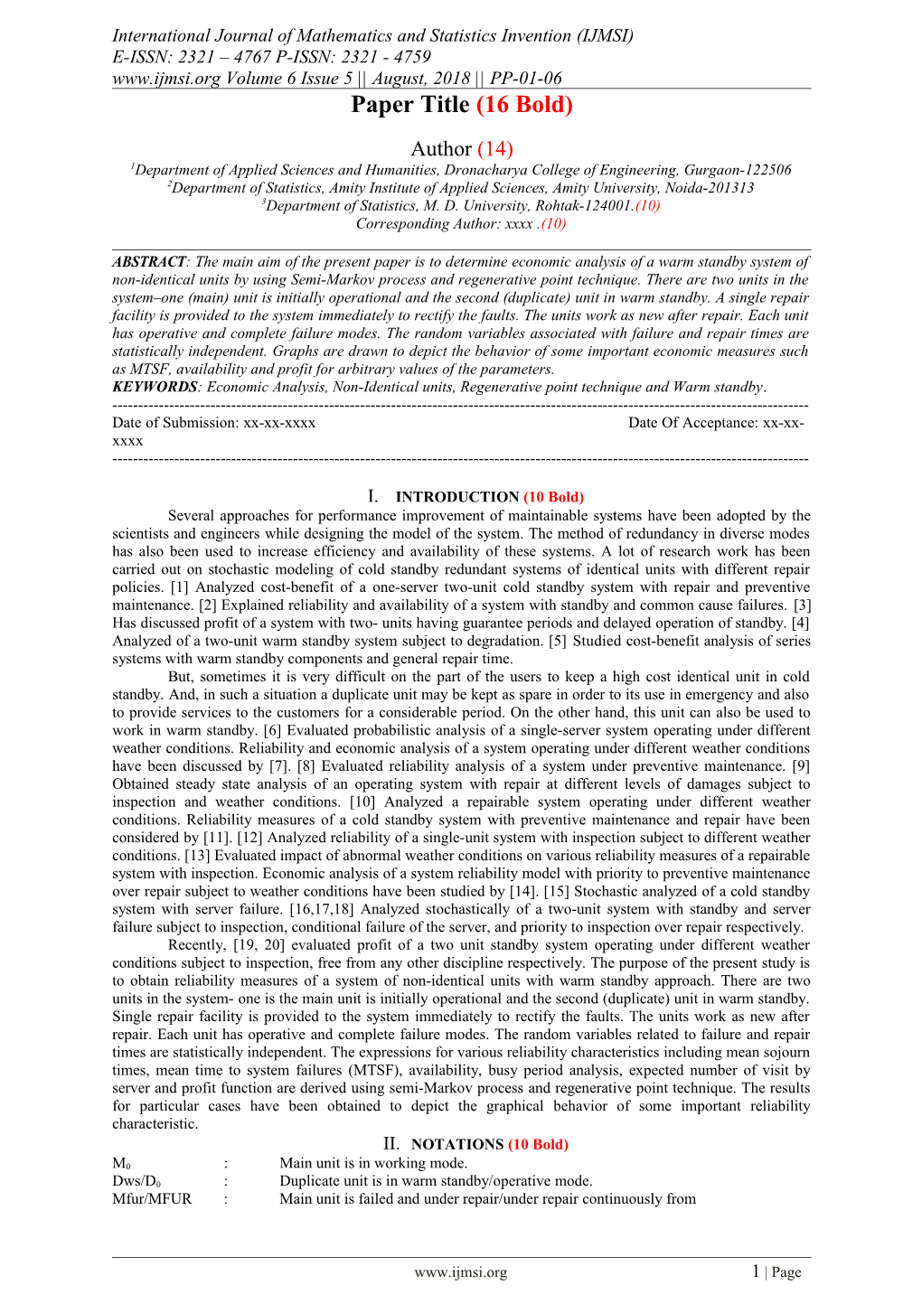 Economic Analysis of a Warm Standby System with Single Server