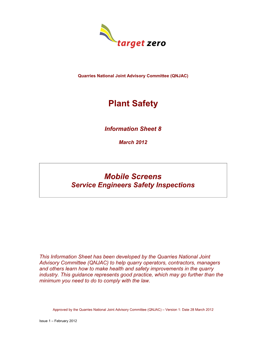 Engineers Safety Inspection Crushers & Screens