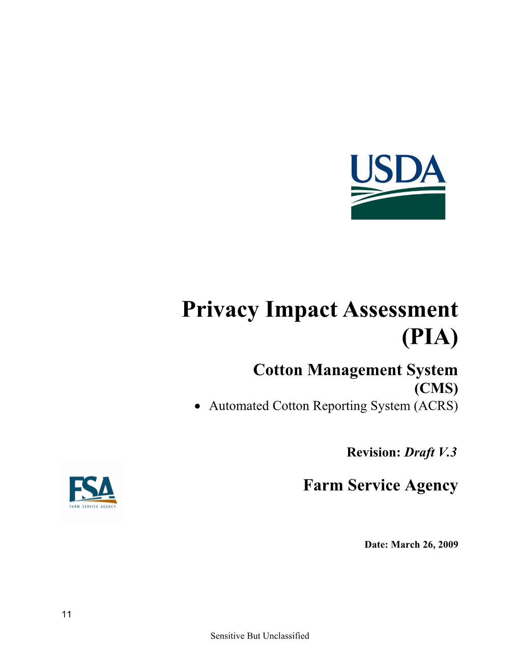 USDA-FSA PIA Template 2008