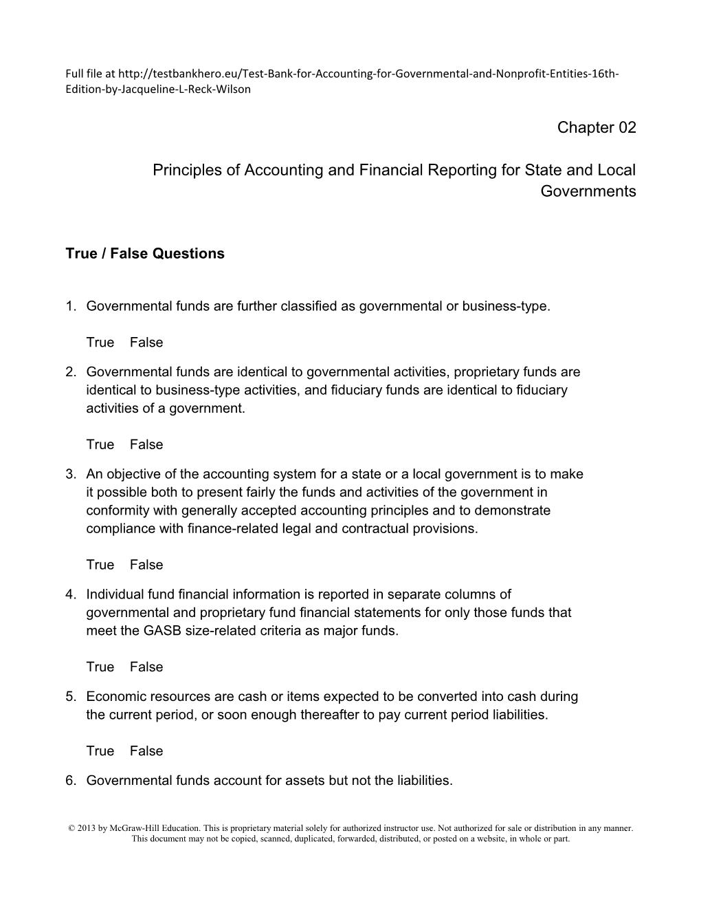 Principles of Accounting and Financial Reporting for State and Localgovernments