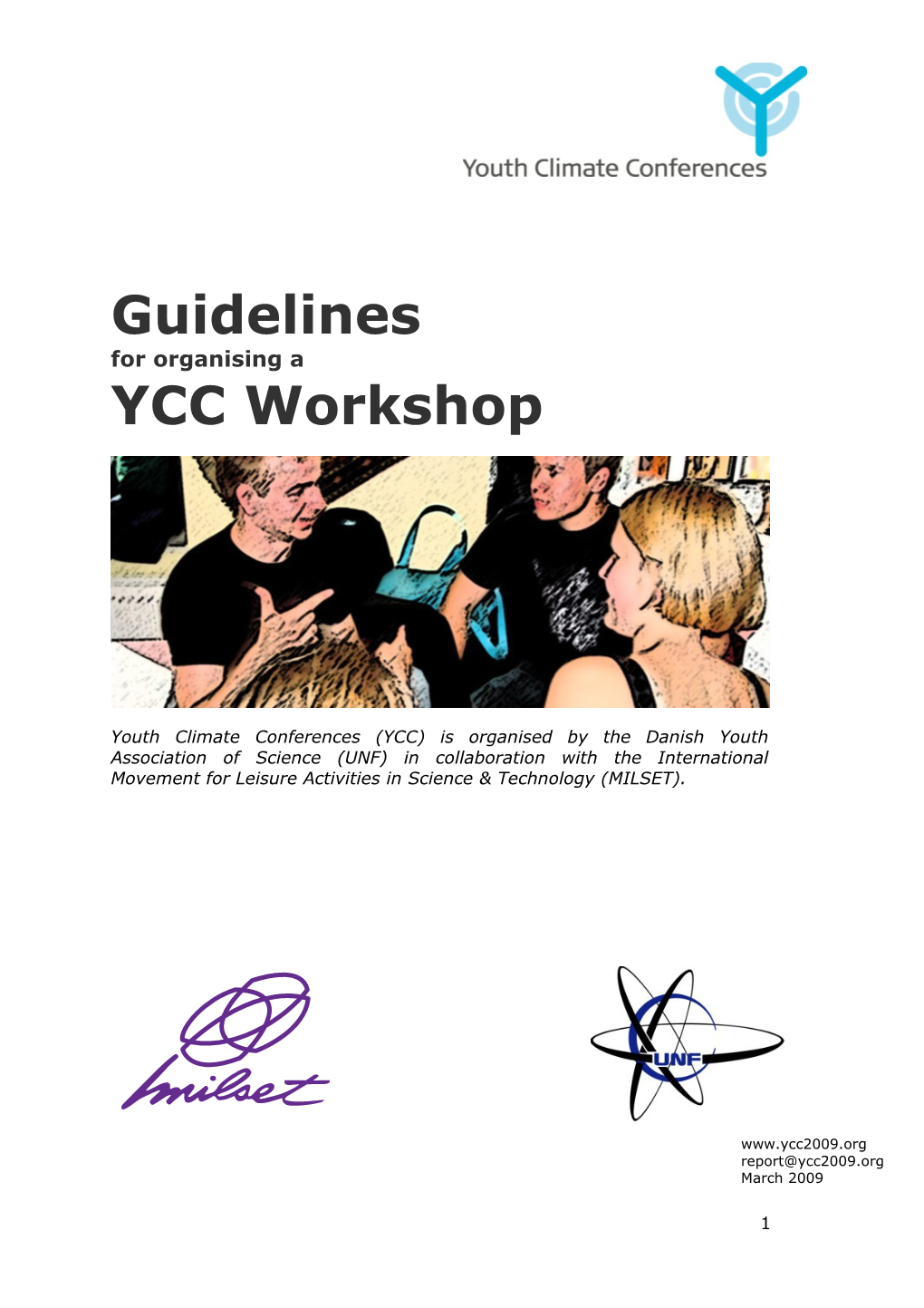 This Document Explains in Detail How to Prepare and Conduct a YCC Workshop