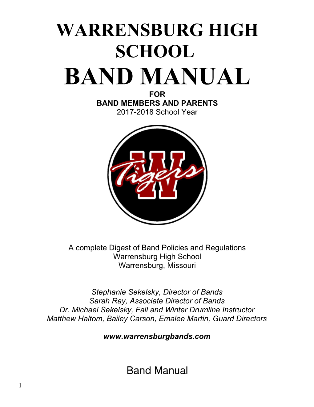 Band Members and Parents