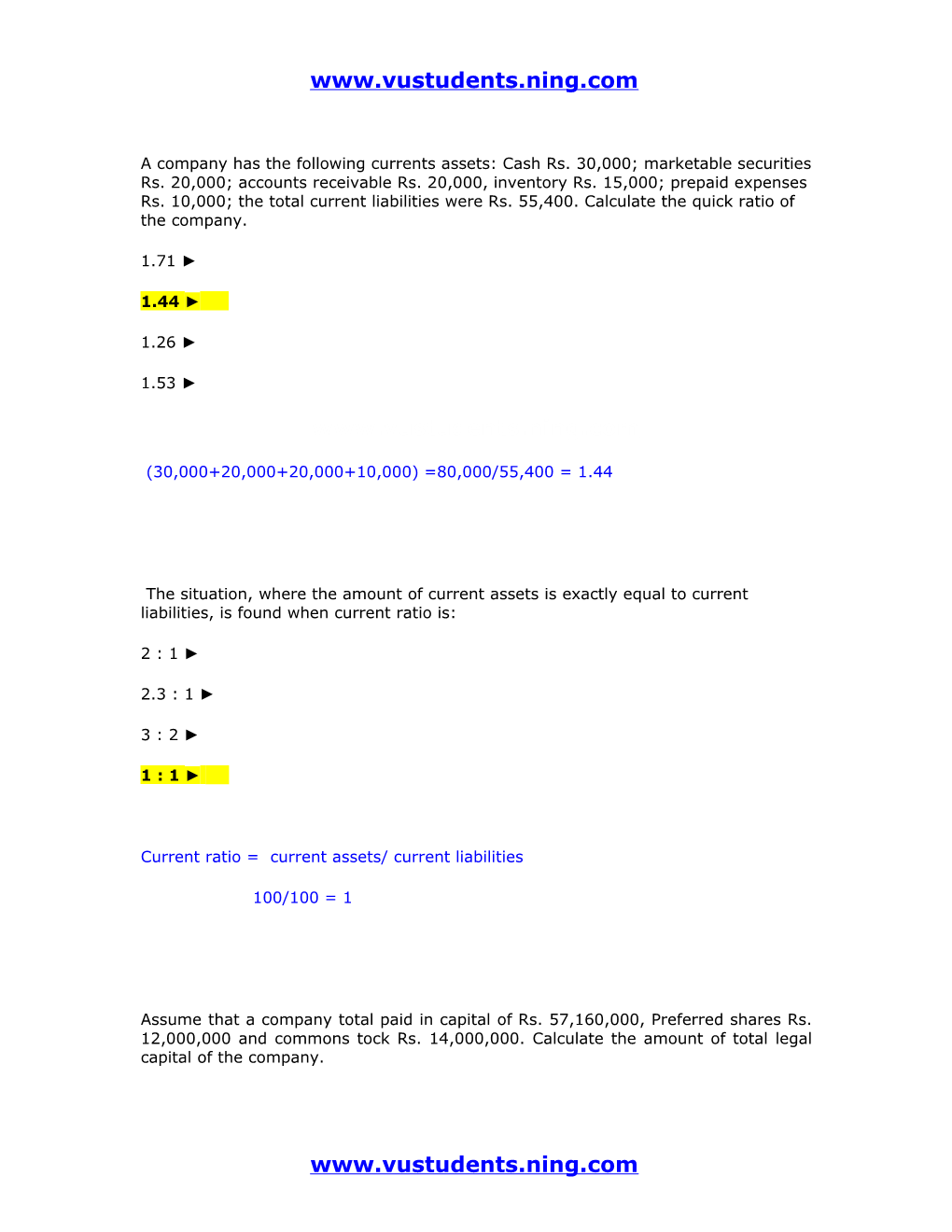 FIN621 Solved Mcqs from Current Final Term Papers 2010