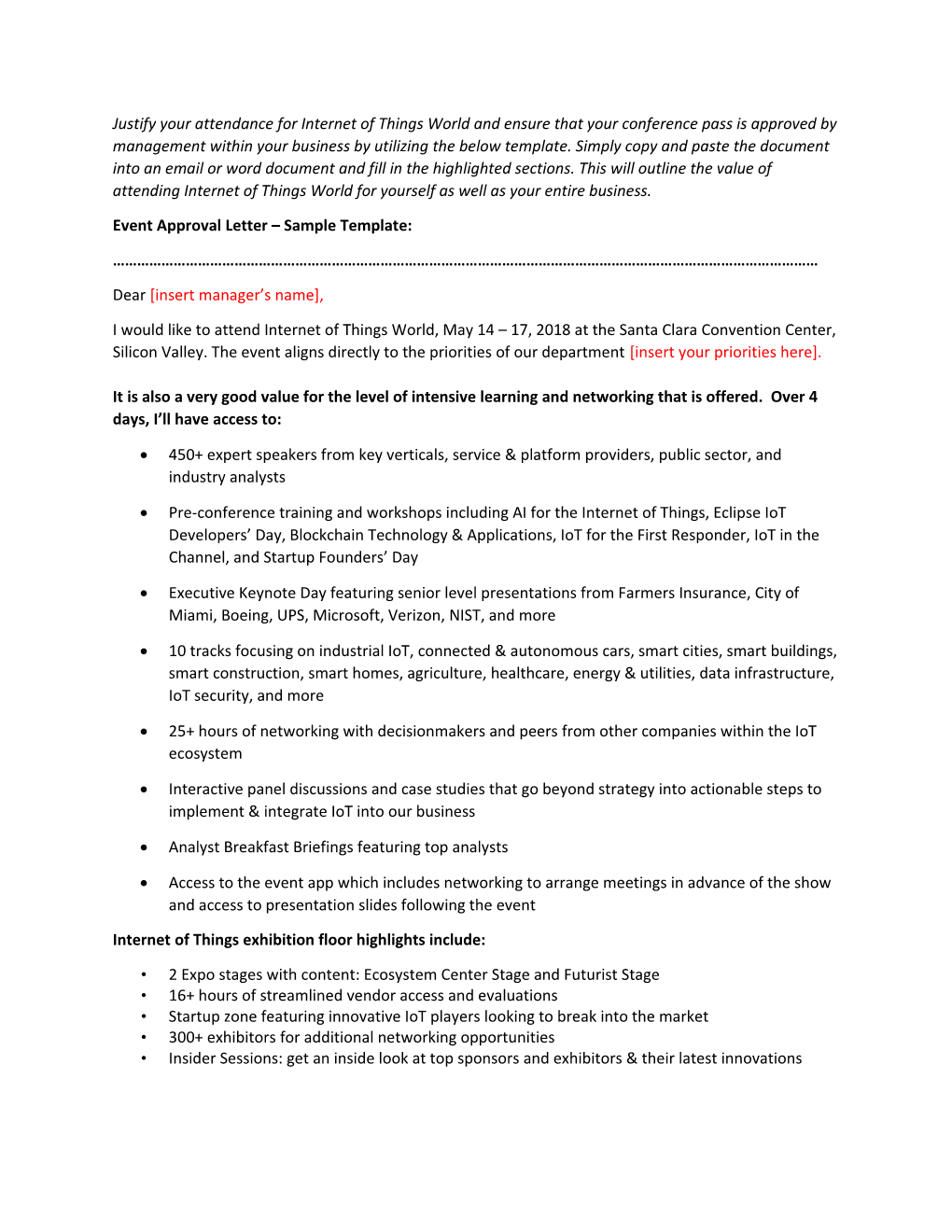 Event Approval Letter Sample Template