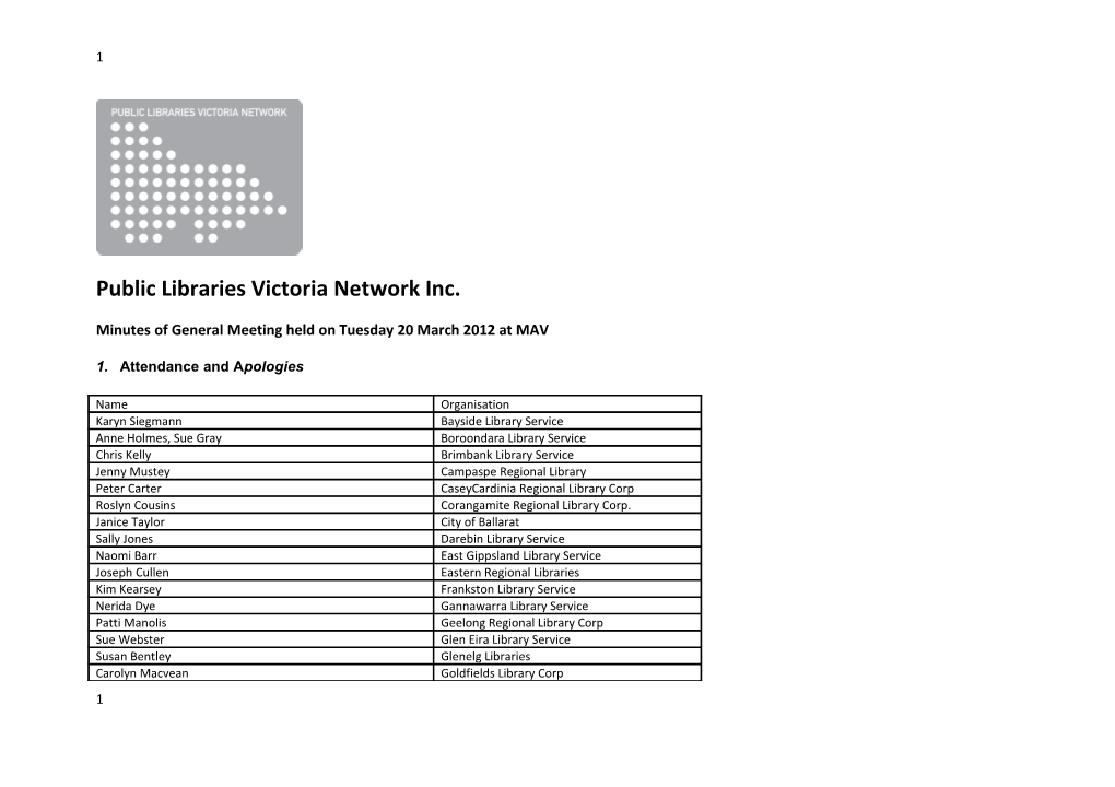 Public Libraries Victoria Network Inc