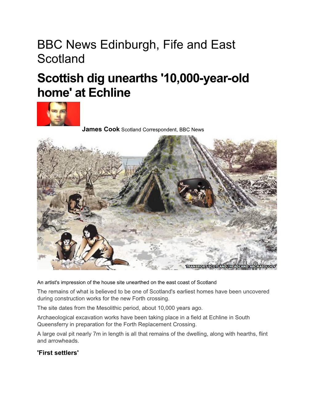 Scottish Dig Unearths '10,000-Year-Old Home' at Echline