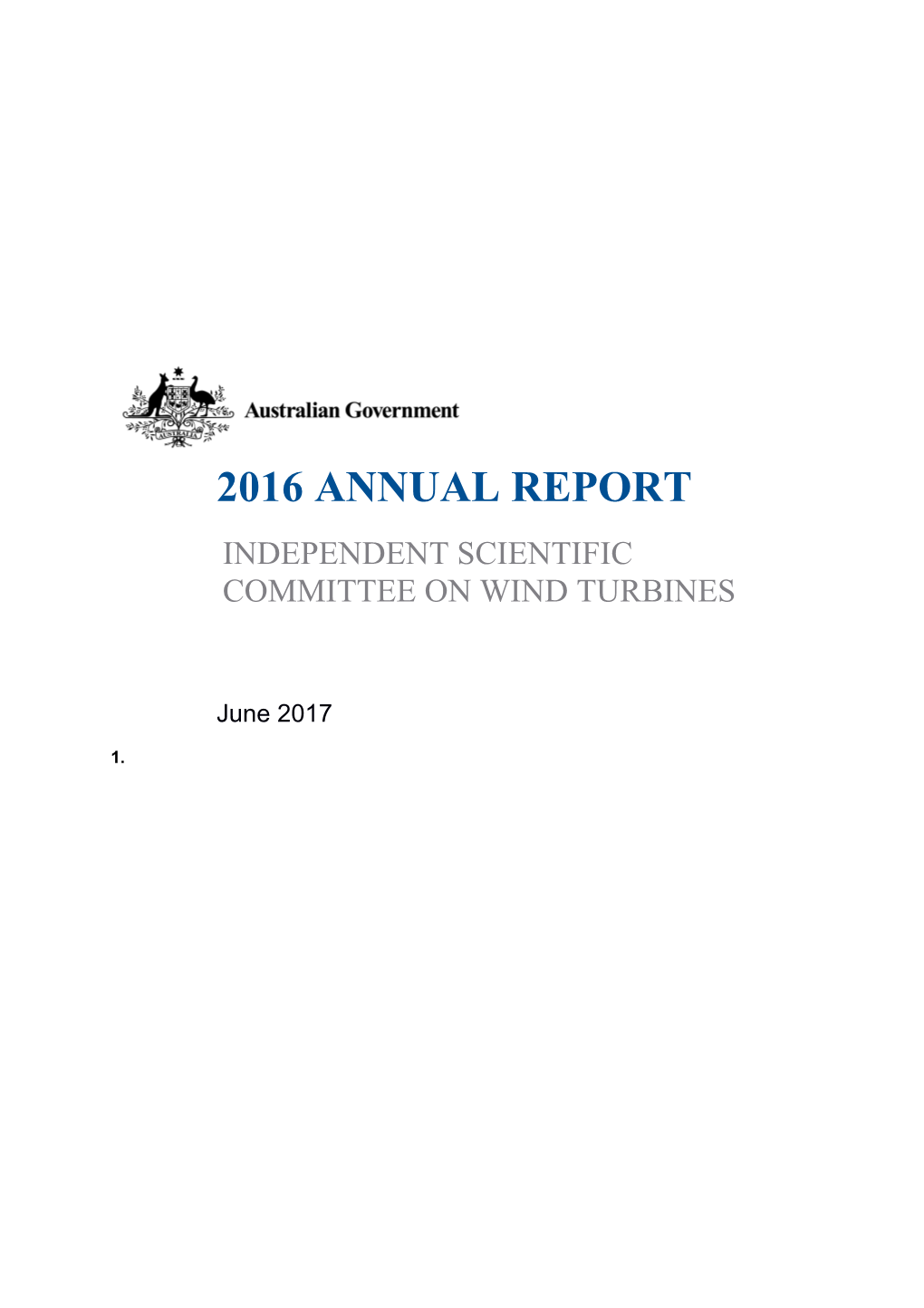 ISC Wind Turbines 2016 Annual Report