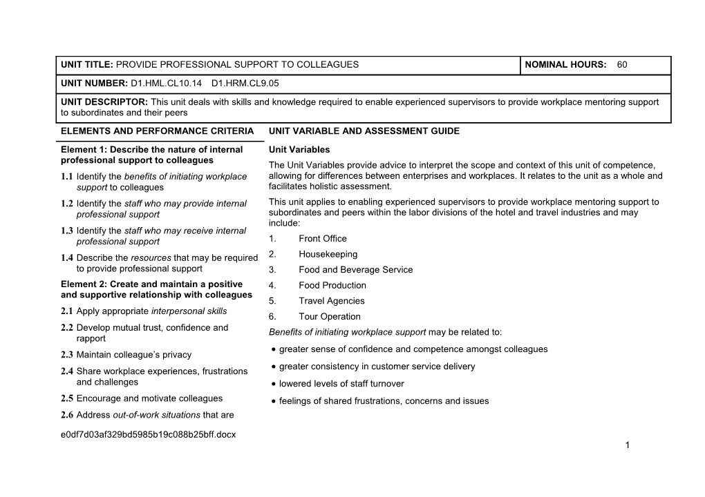 Greater Sense of Confidence and Competence Amongst Colleagues