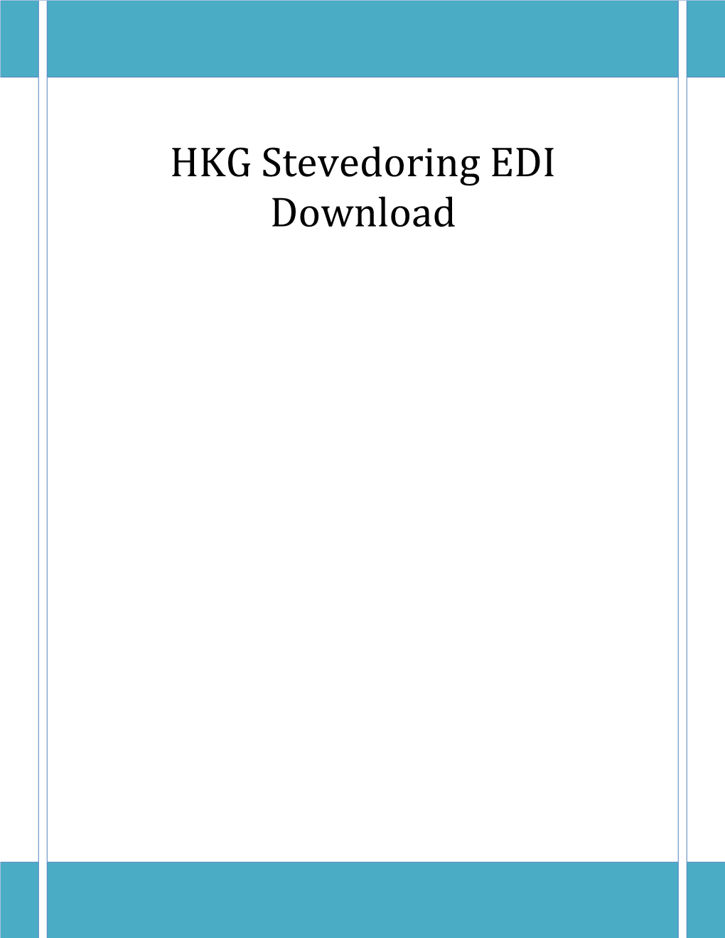 HKG Stevedoring EDI Download