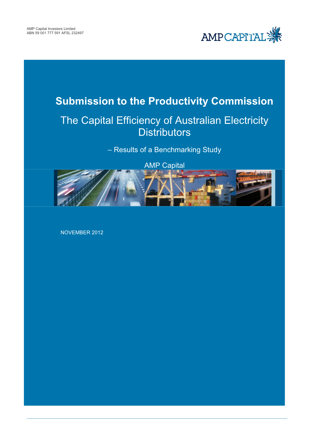 Submission DR55 - AMP Capital - Electricity Network Regulation - Public Inquiry