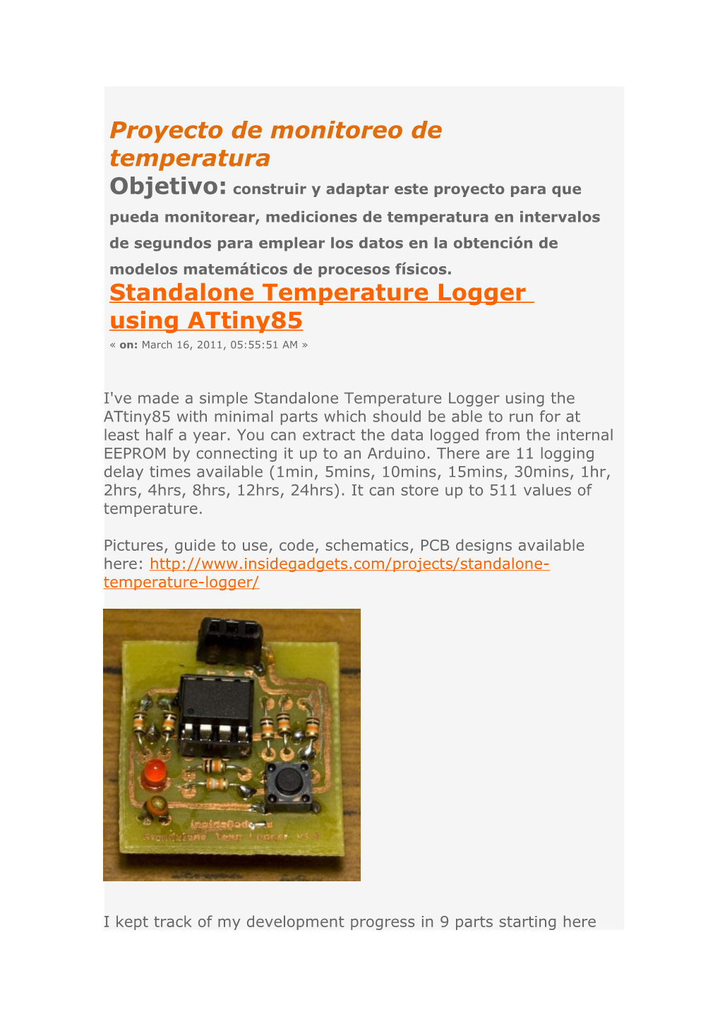 Thestandalone Temperature Logger Has Been Merged with the Standalone Voltage Logger To
