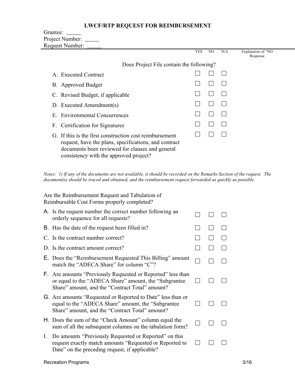 Lwcf/Rtprequest for Reimbursement