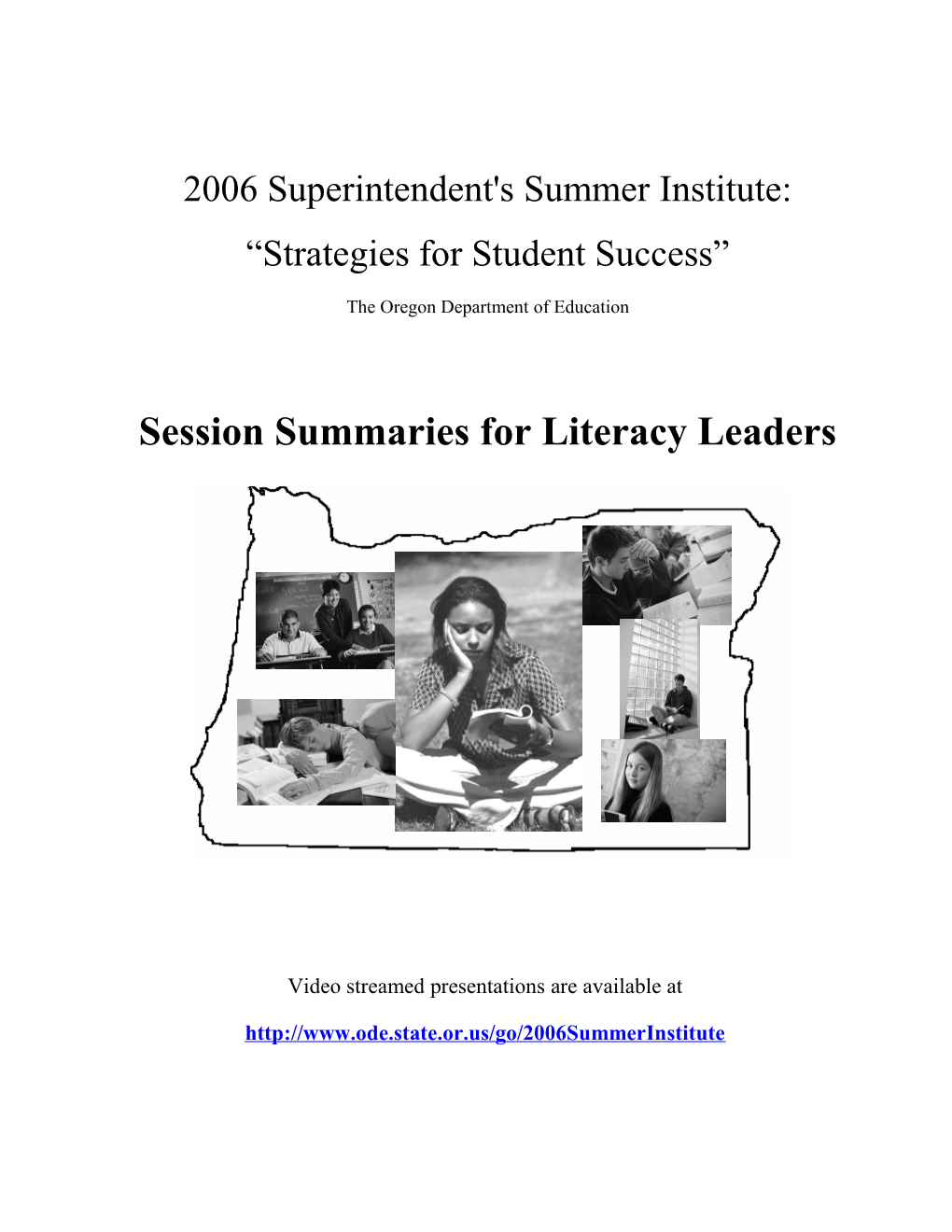 2006 Superintendent's Summer Institute