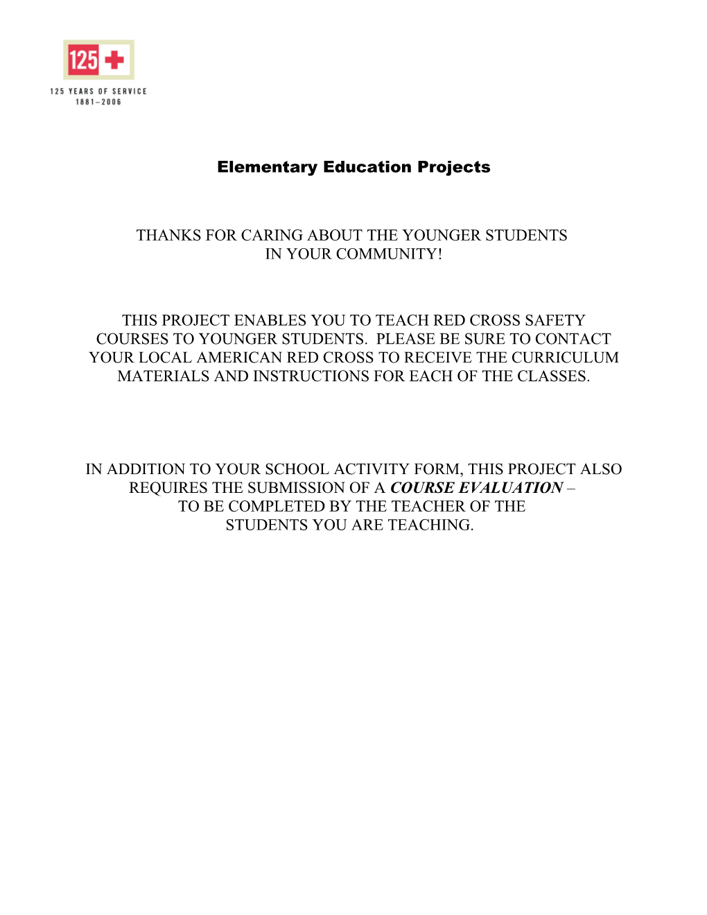 Elementary Education Projects