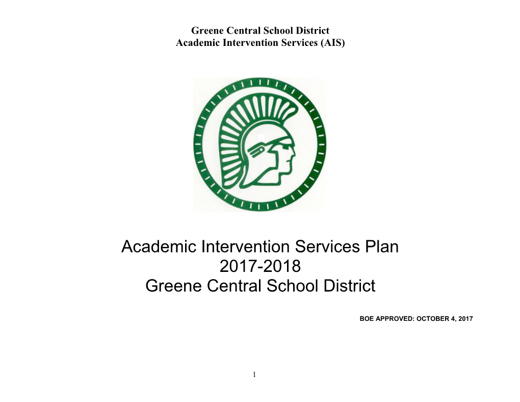 Academic Intervention Services Means Additional Instruction And/Or Student Support Services