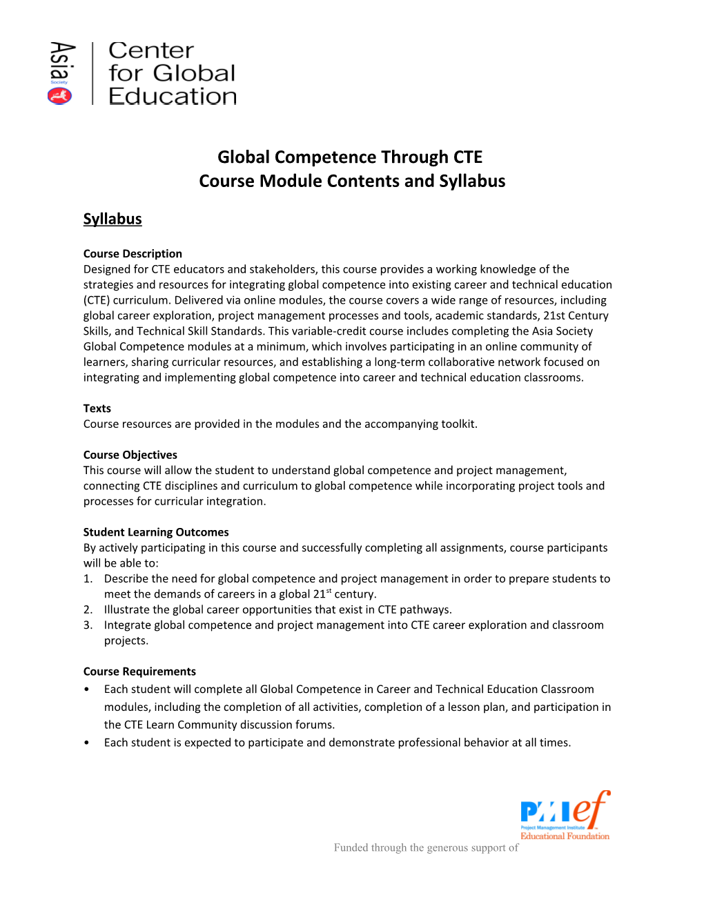 Global Competence Through CTE