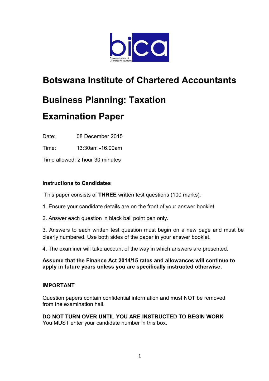 Botswana Institute of Chartered Accountants