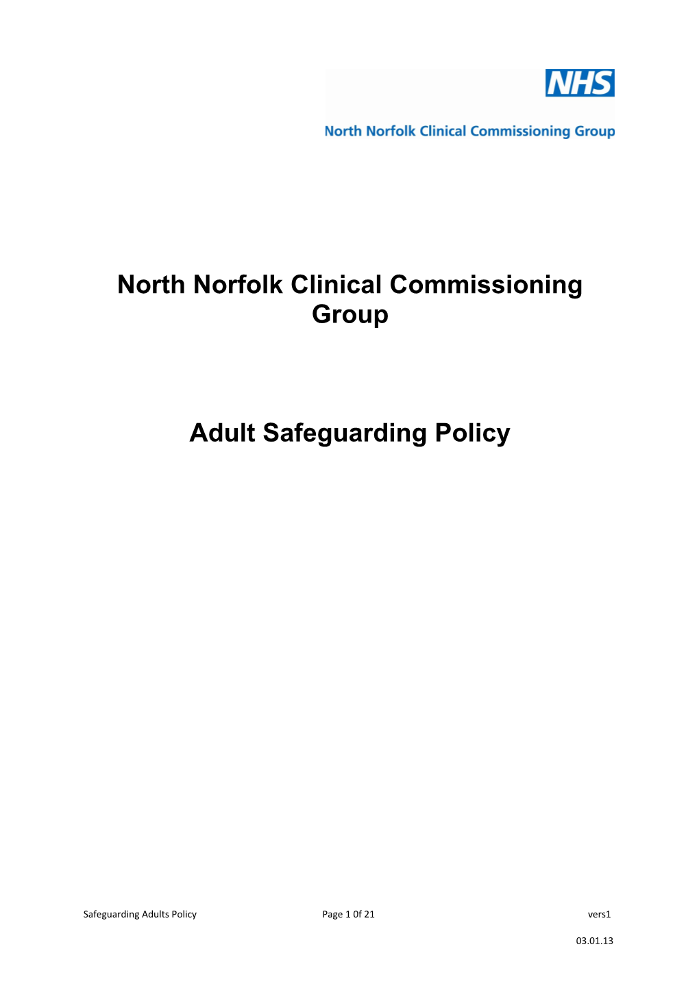 North Norfolk Clinical Commissioning Group