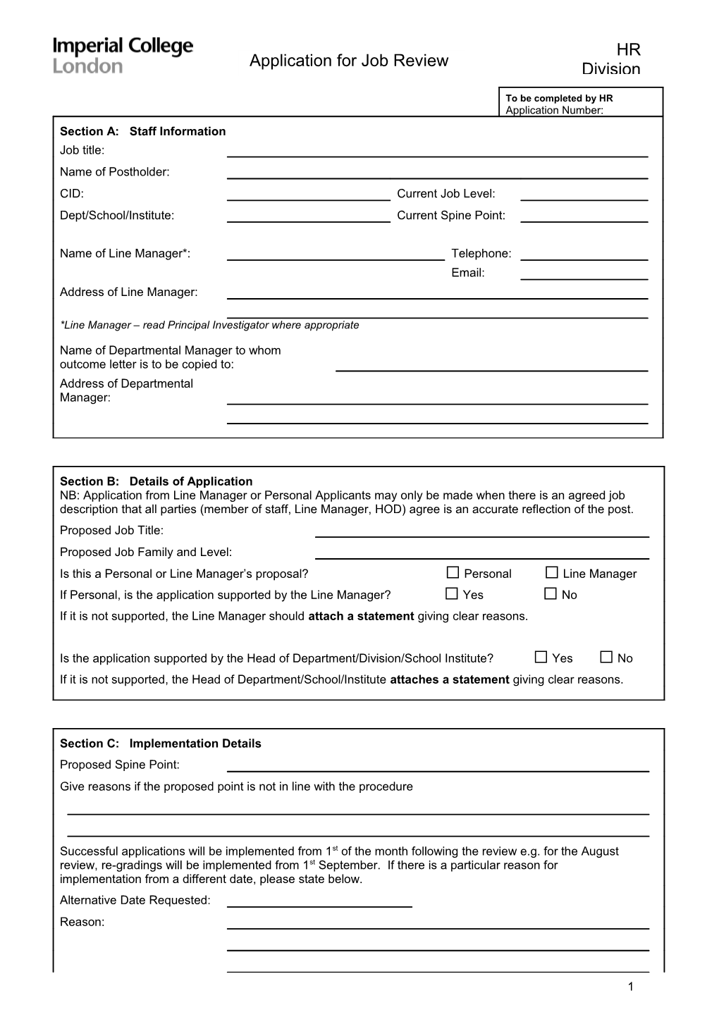 Section E: Funding Details