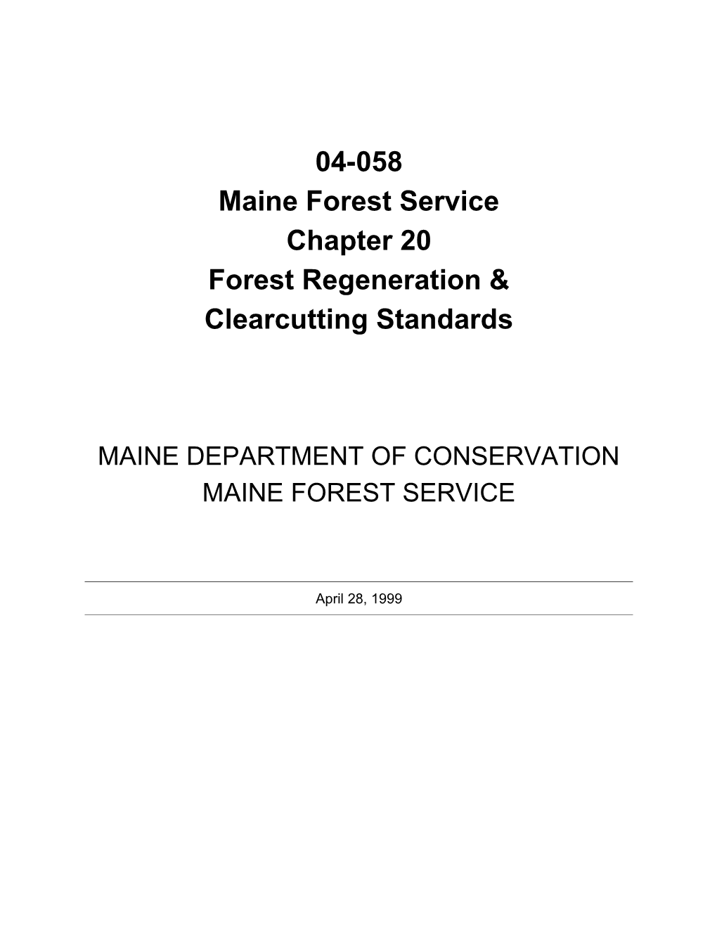 Maine Forest Service