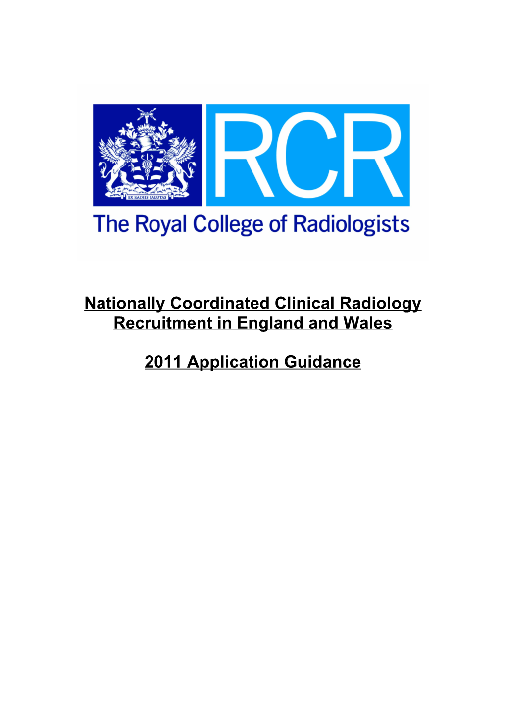 Applying to London Deanery Anaesthetic / ACCS Anaesthetic Training Programmes - 2009 Applicant