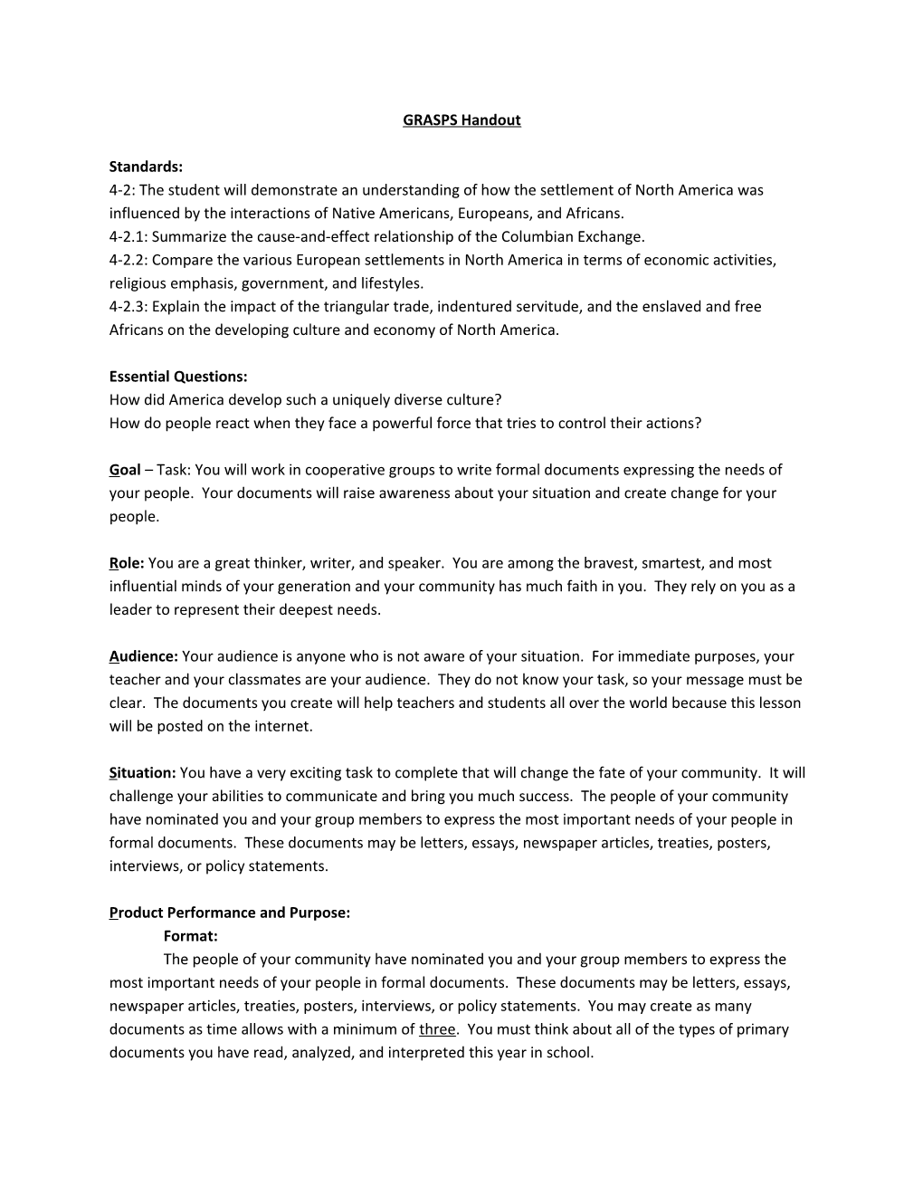 4-2.1: Summarize the Cause-And-Effect Relationship of the Columbian Exchange