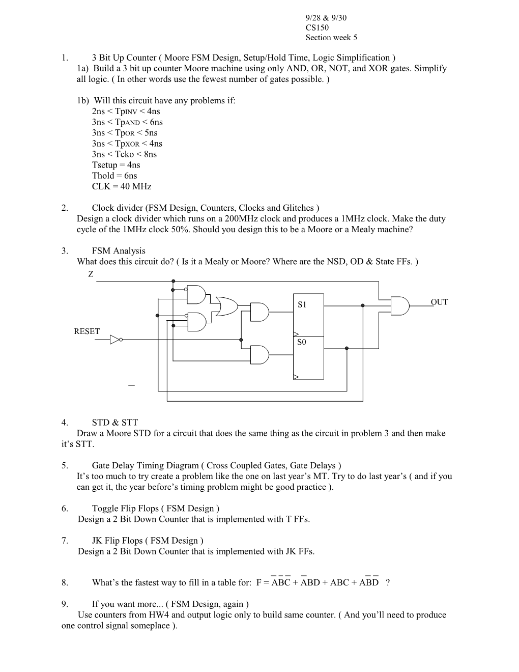 1B) Will This Circuit Have Any Problems If