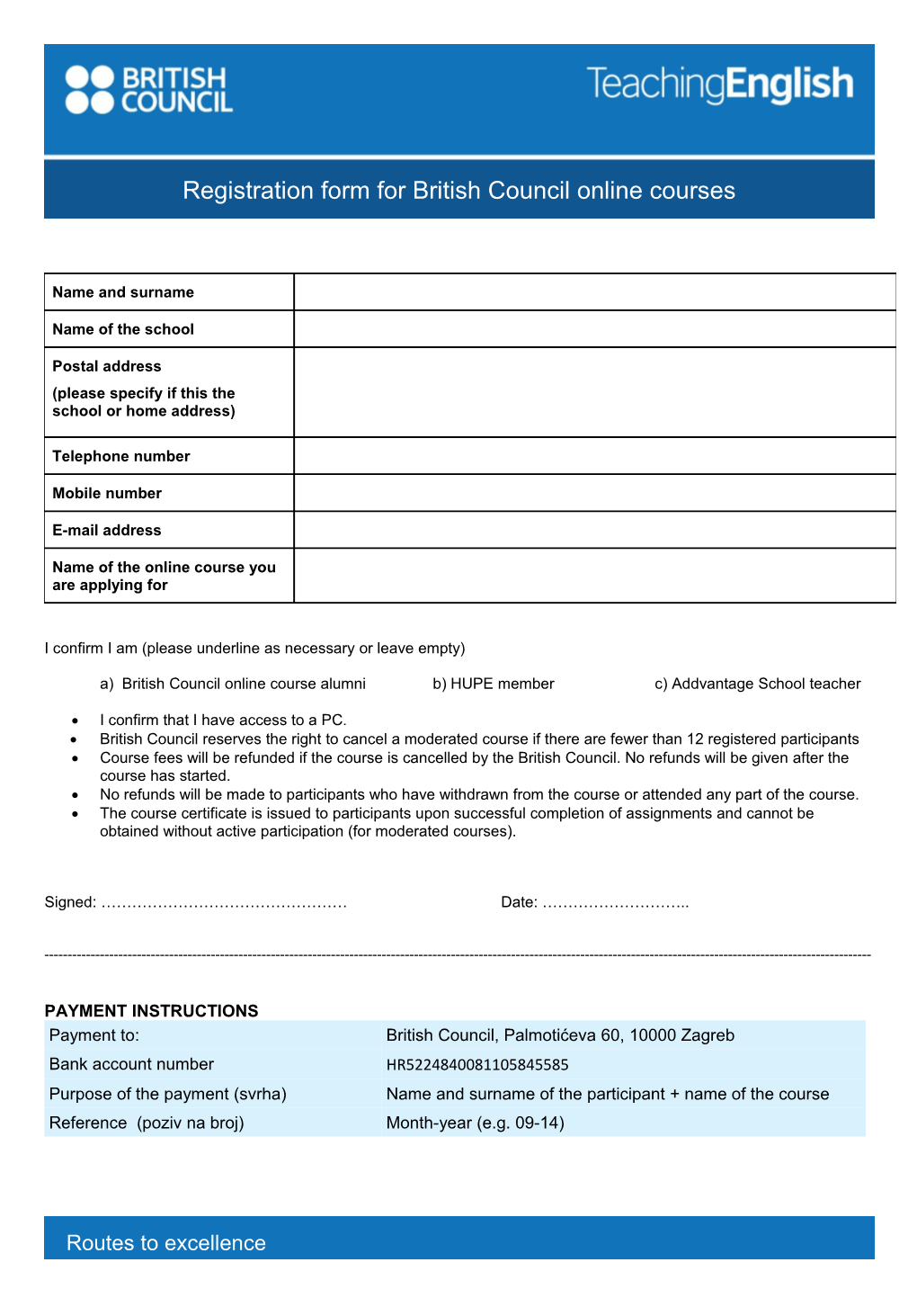 Learning Technologies Application Form