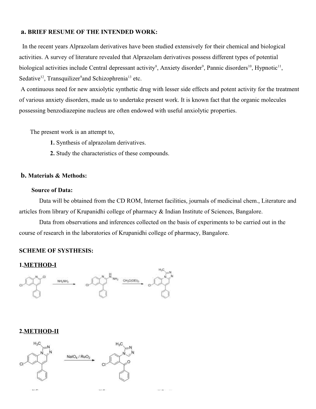 Scheme of Systhesis