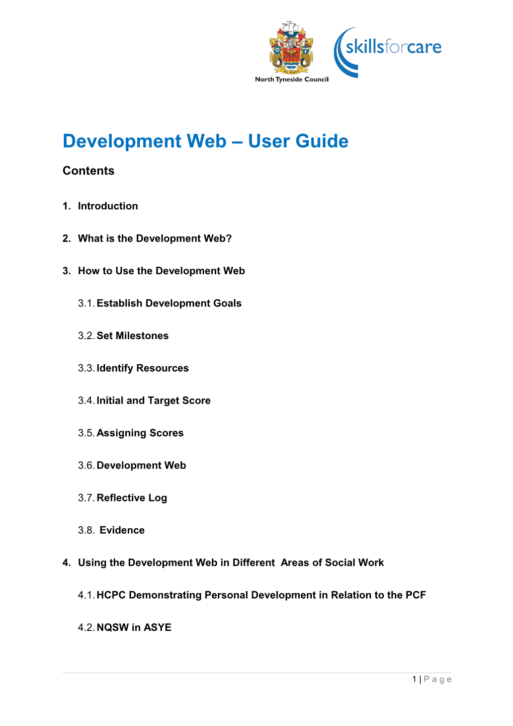 Development Web - User Guide