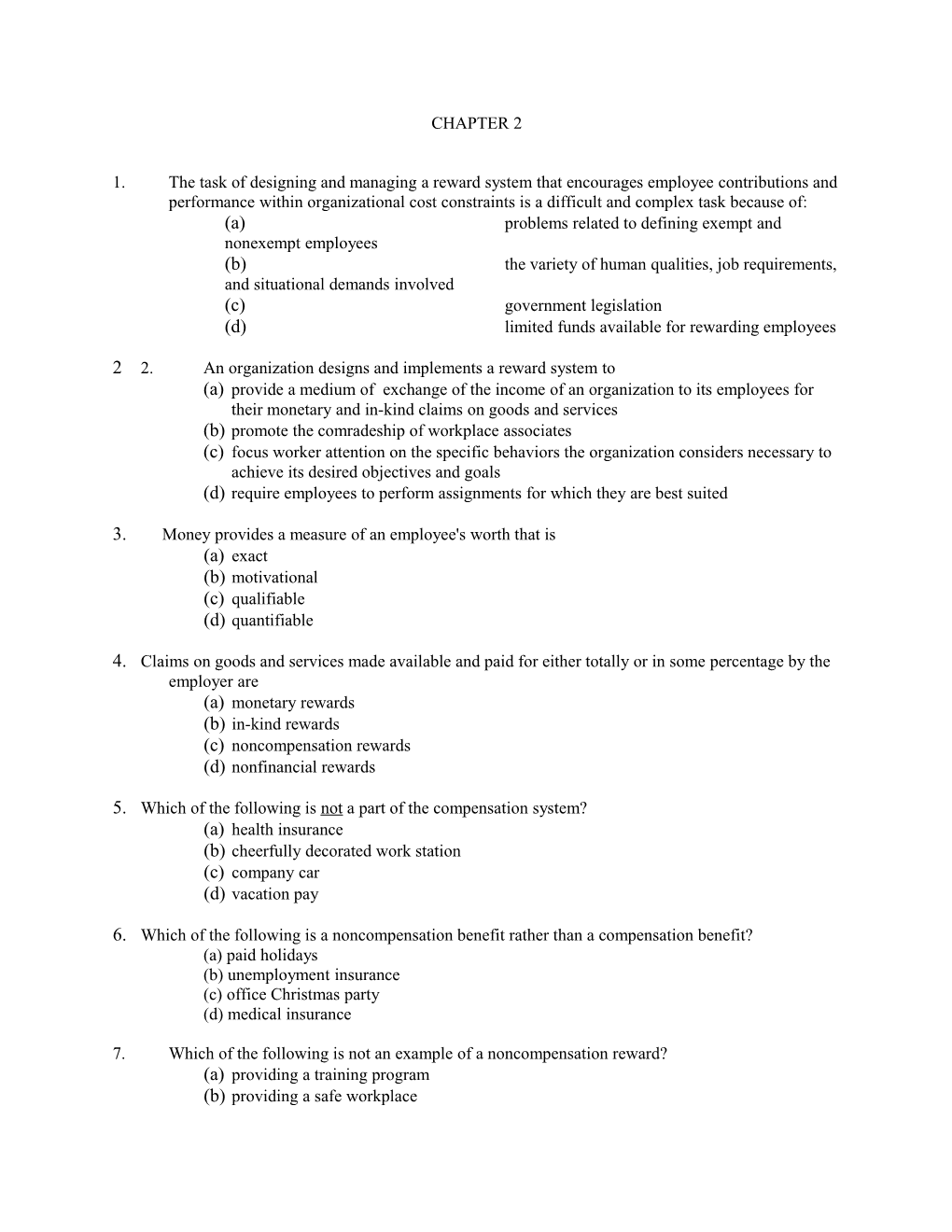 (A)Problems Related to Defining Exempt and Nonexempt Employees