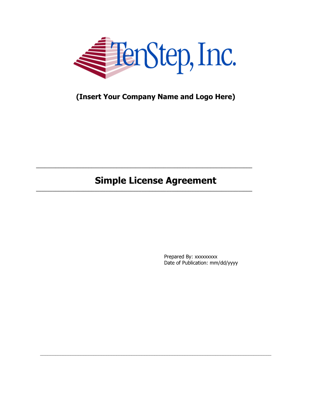 Simple License Agreement
