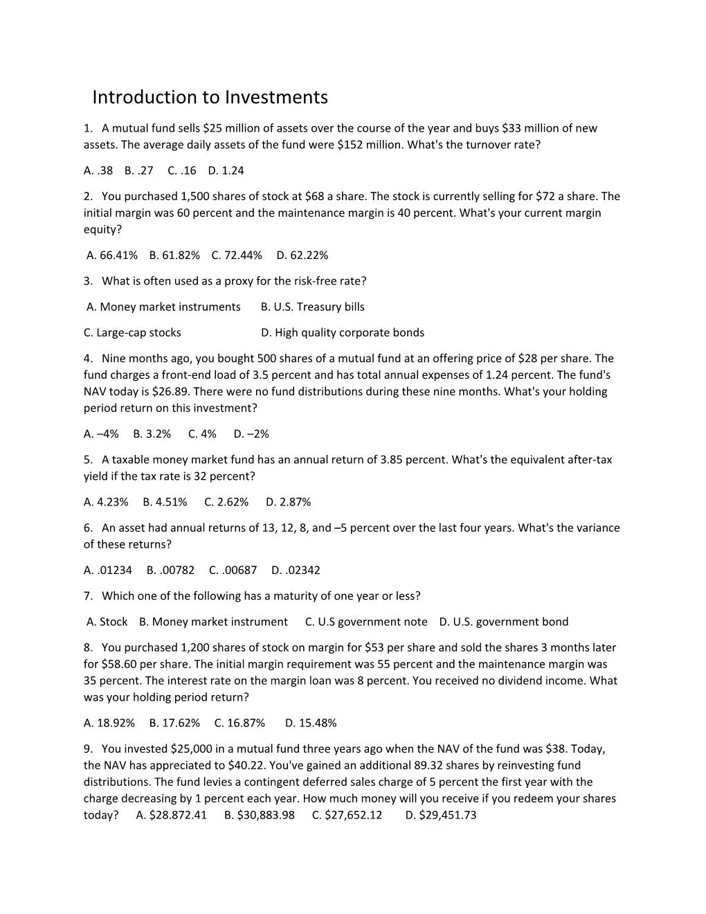 3. What Is Often Used As a Proxy for the Risk-Free Rate?