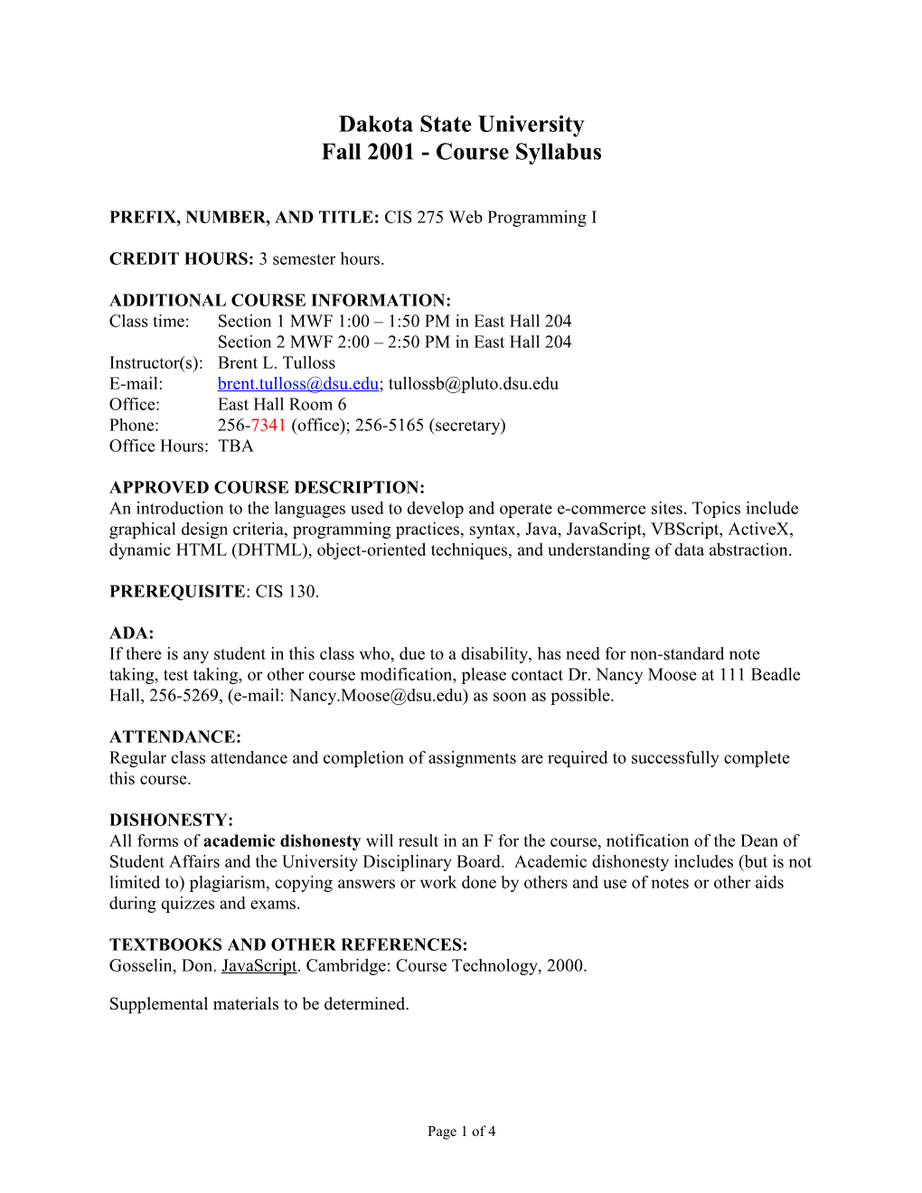 INFS 786 Data Warehousing and Data Mining (3 Cr