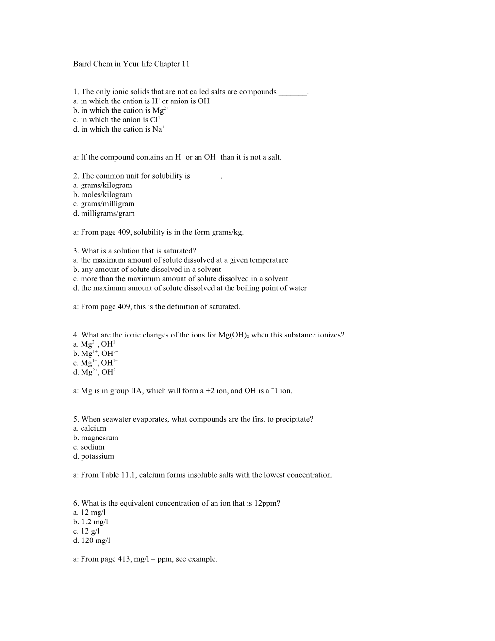 Baird Chem in Your Life Chapter 11