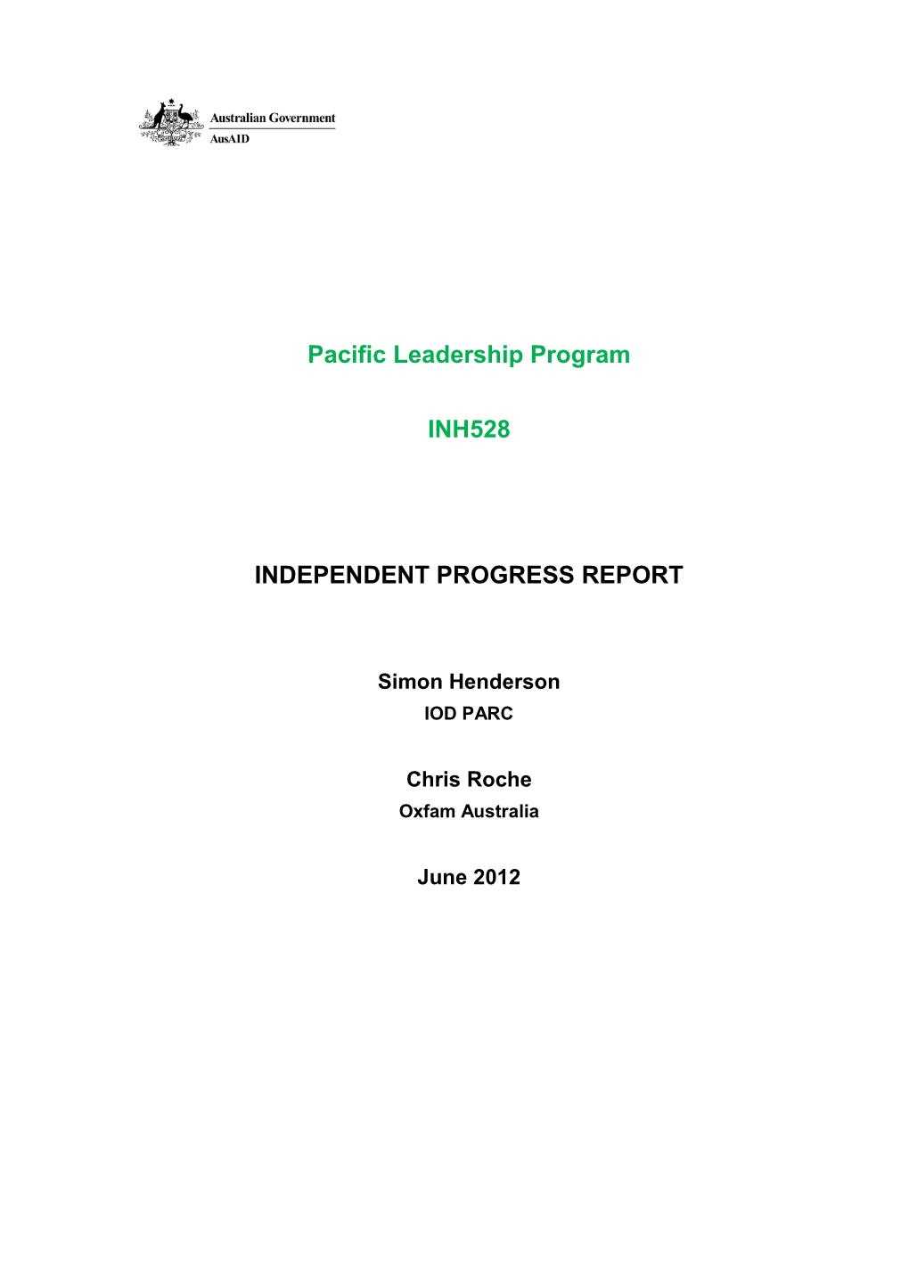 Pacific Leadership Program