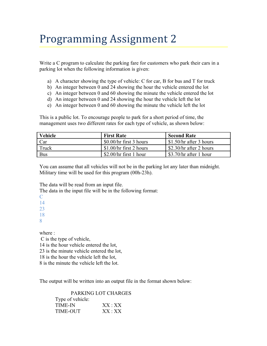 Programming Assignment 2