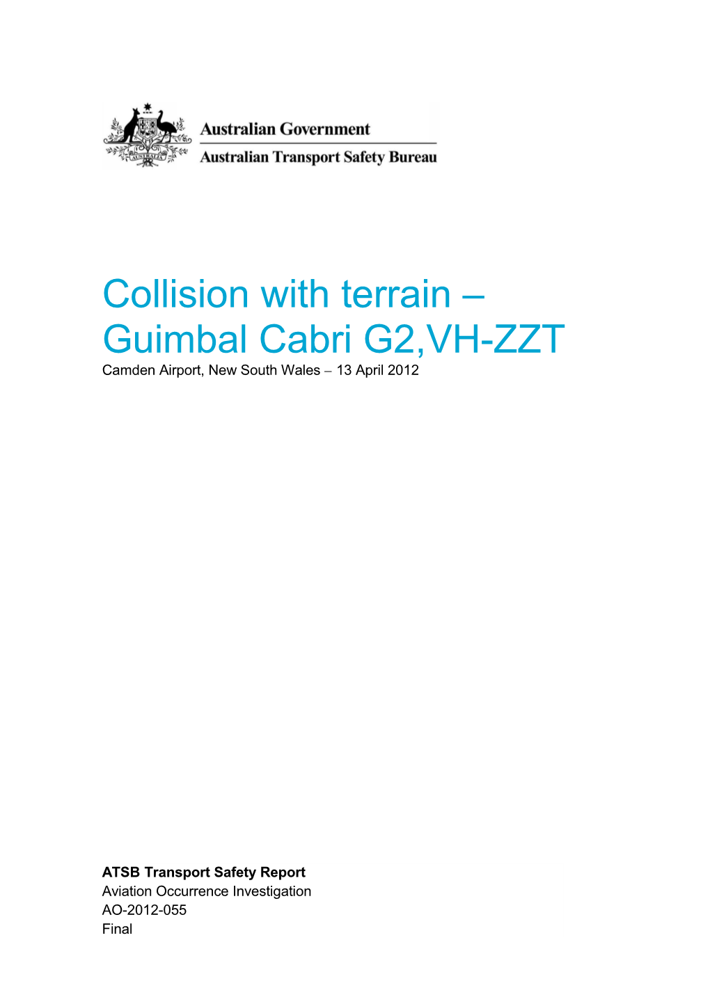Collision with Terrain