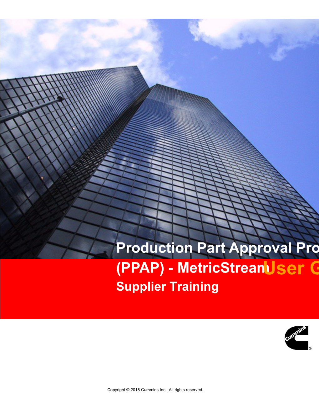 PPAP-Metricstream Supplier Training