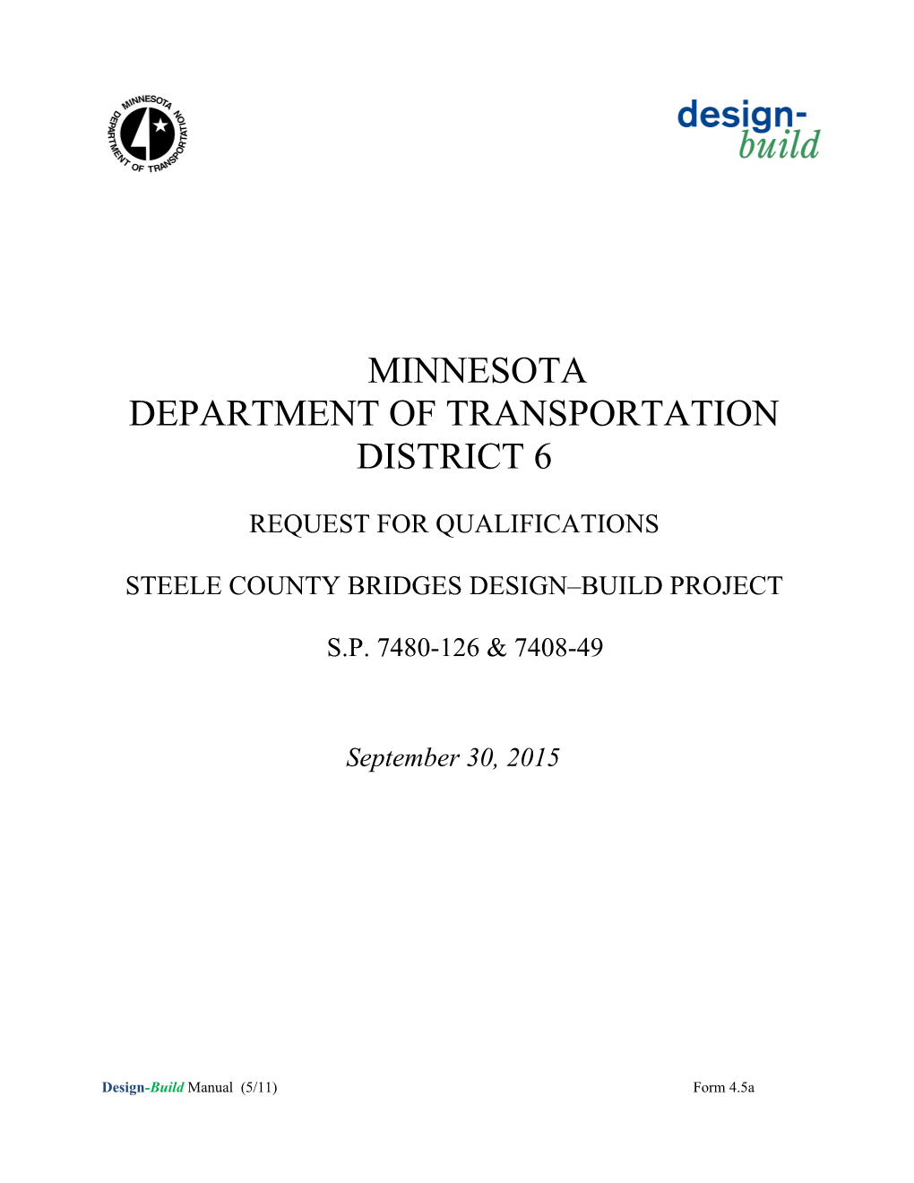 Steele County Bridgesdesign Build Project