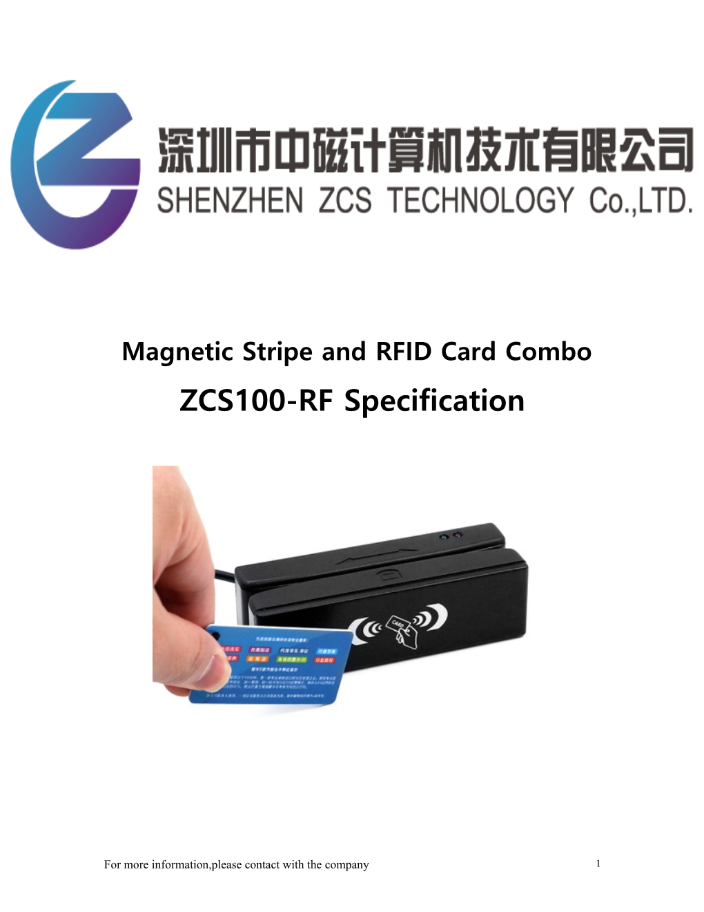 Magnetic Stripe and RFID Card Combo
