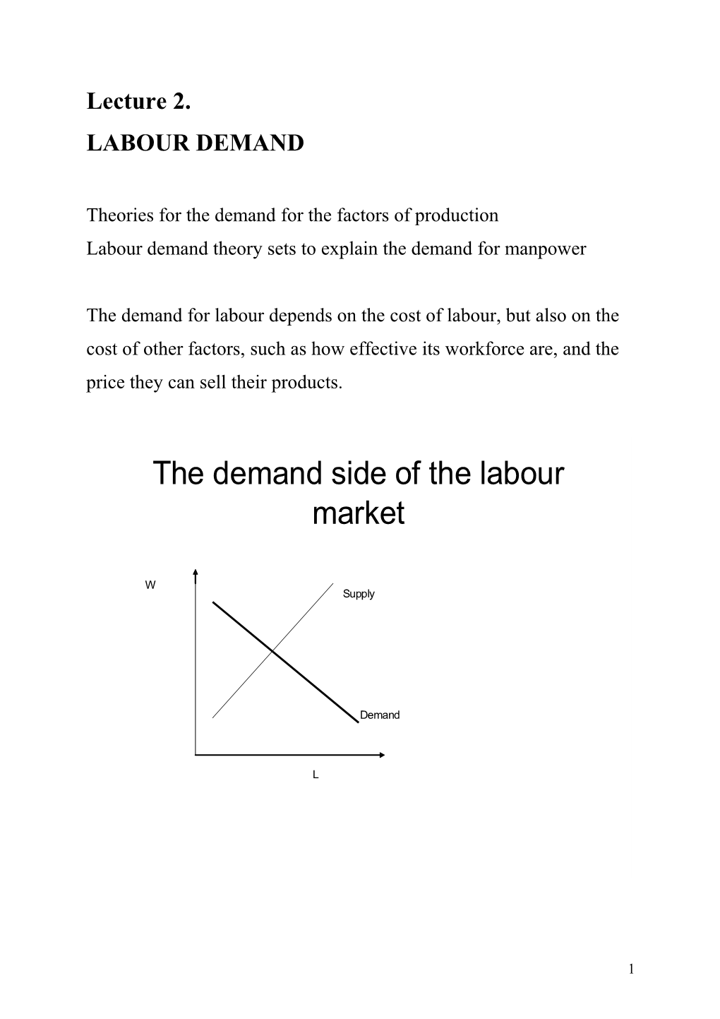 Labour Supply with Household Production