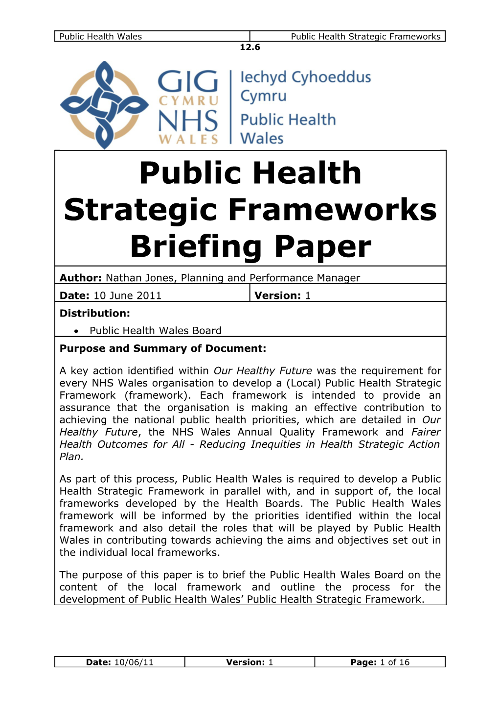 Public Health Wales Board