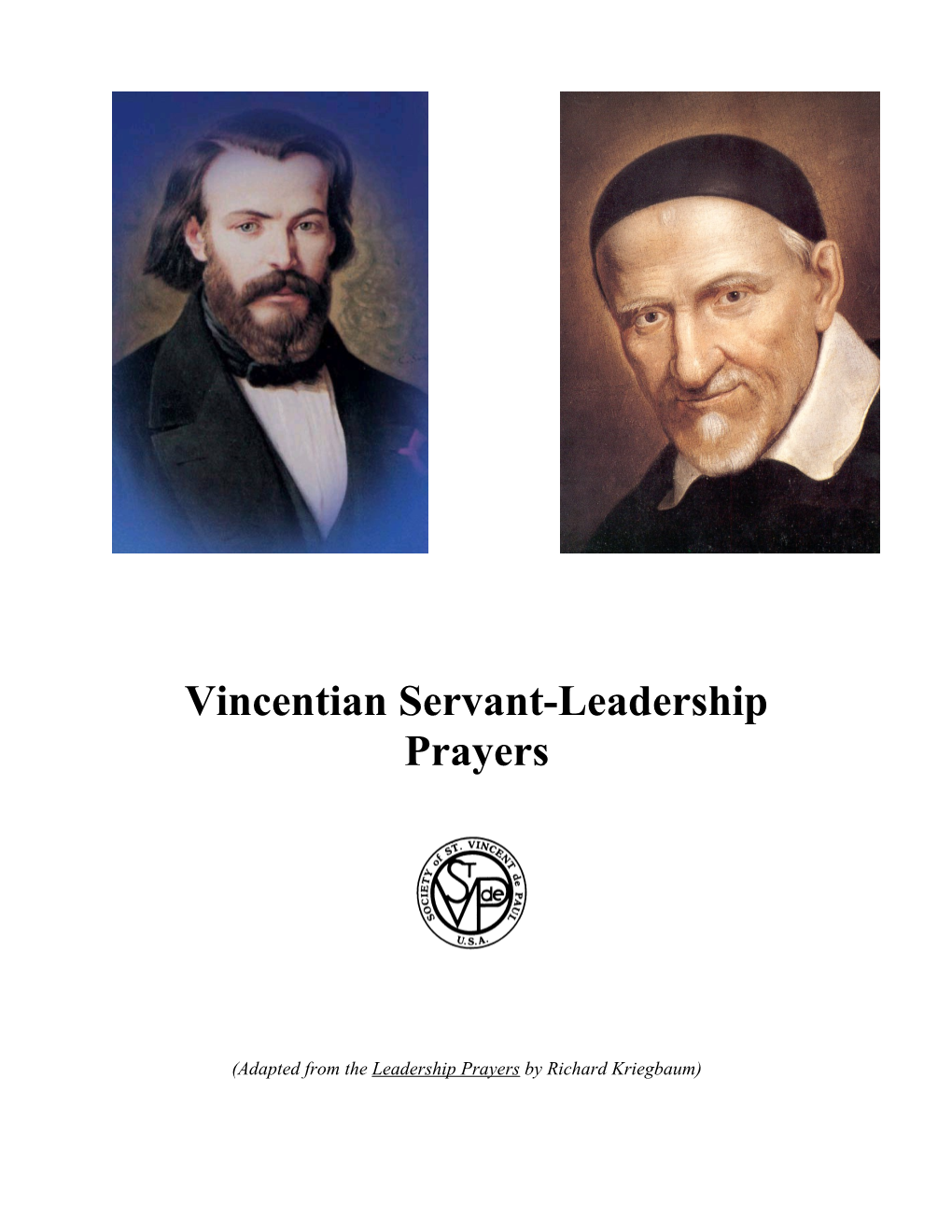 Vincentian Servant-Leadership Prayers