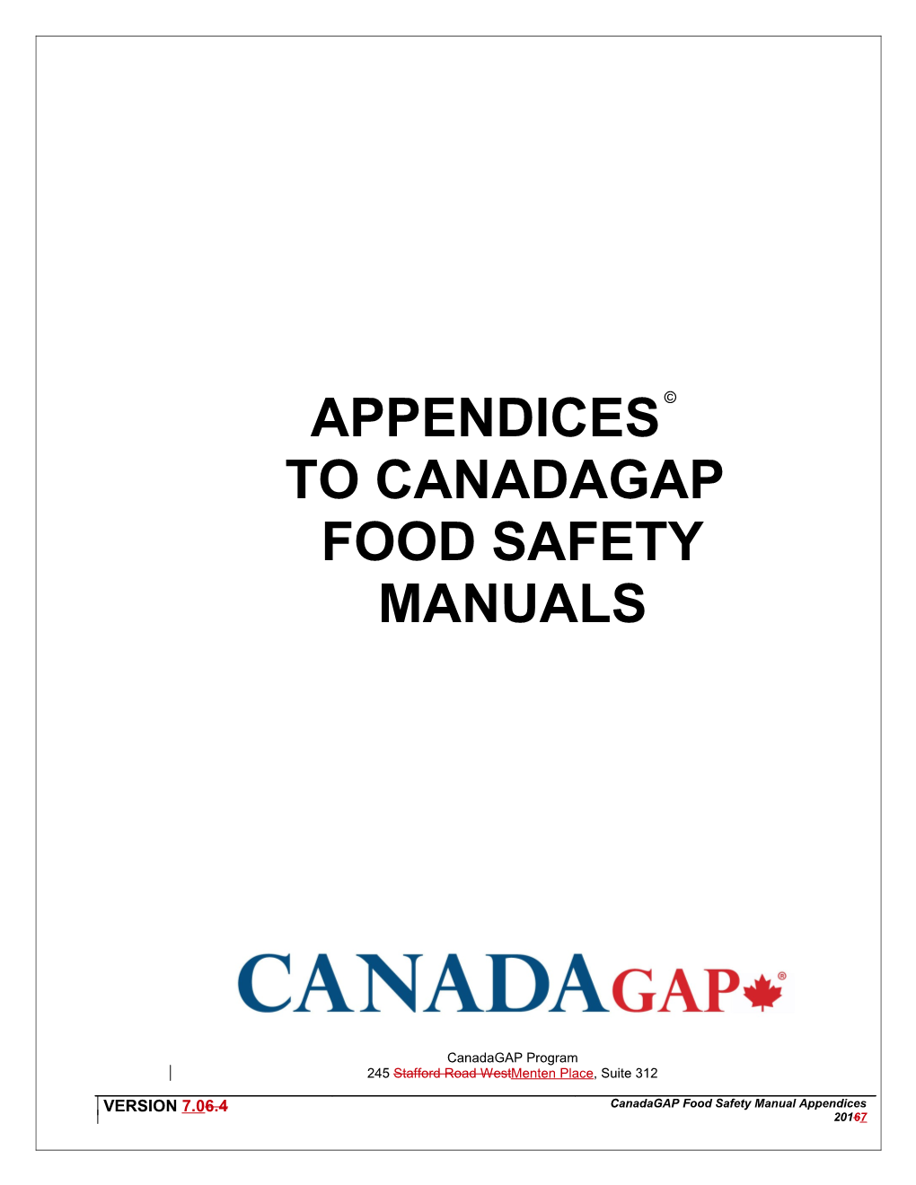 Canadagap Appendices ENG